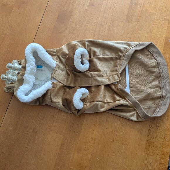 Merry & Bright Deer dog costume hoodie in size Small - Picture 2 of 2
